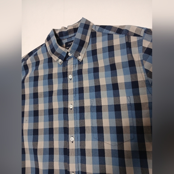J.Crew  Men's Cotton Longsleeve Plaid Button Down Shirt. Size L - Picture 6 of 8